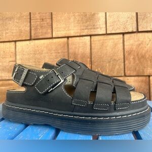 VTG Y2K Skechers Chunky Fisherman Jammers Leather Sandals SN6708 Men Size US 11